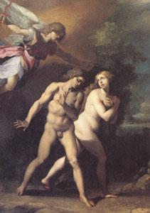 GIuseppe Cesari Called Cavaliere arpino Adam and Eve Expelled from Paradise (mk05) oil painting image